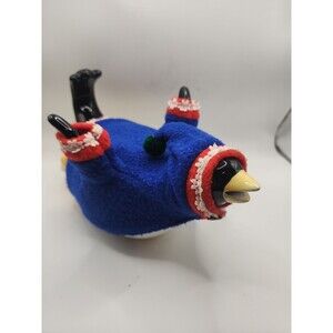 Vintage 1995 Boston Warehouse Party Penguins Teapot with Tea Cosy Read Descripti